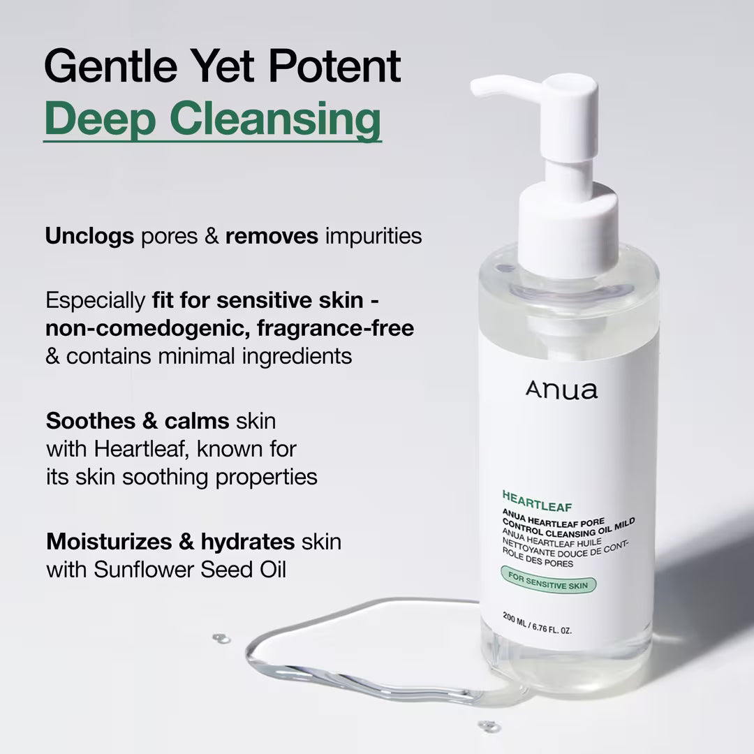 Heartleaf Pore Control Cleansing Oil (Mild)