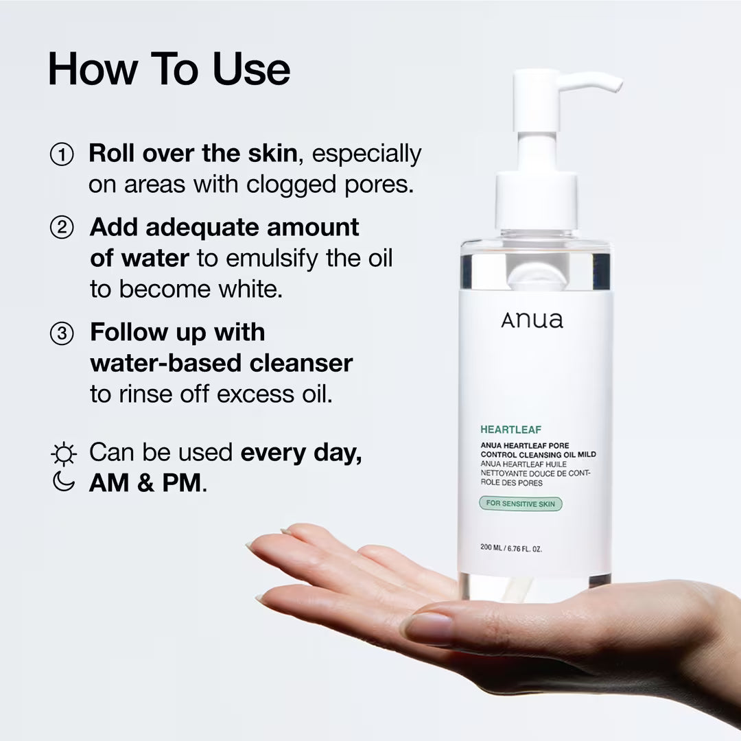 Heartleaf Pore Control Cleansing Oil (Mild)