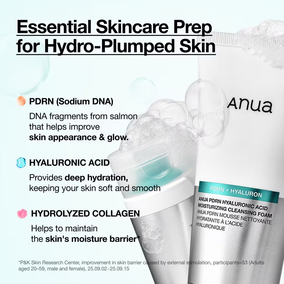 Pdrn Hyaluronic Acid Moisturizing Cleansing Foam