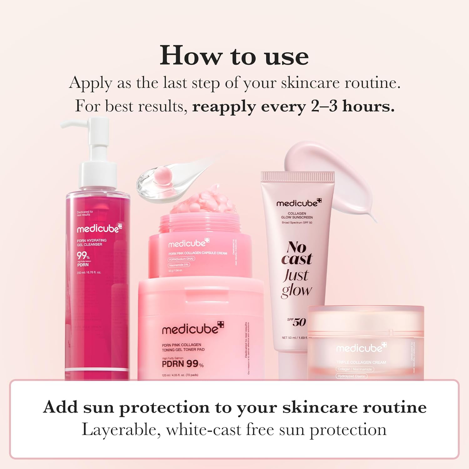 No Cast Just Glow Collagen Sunscreen SPF 50