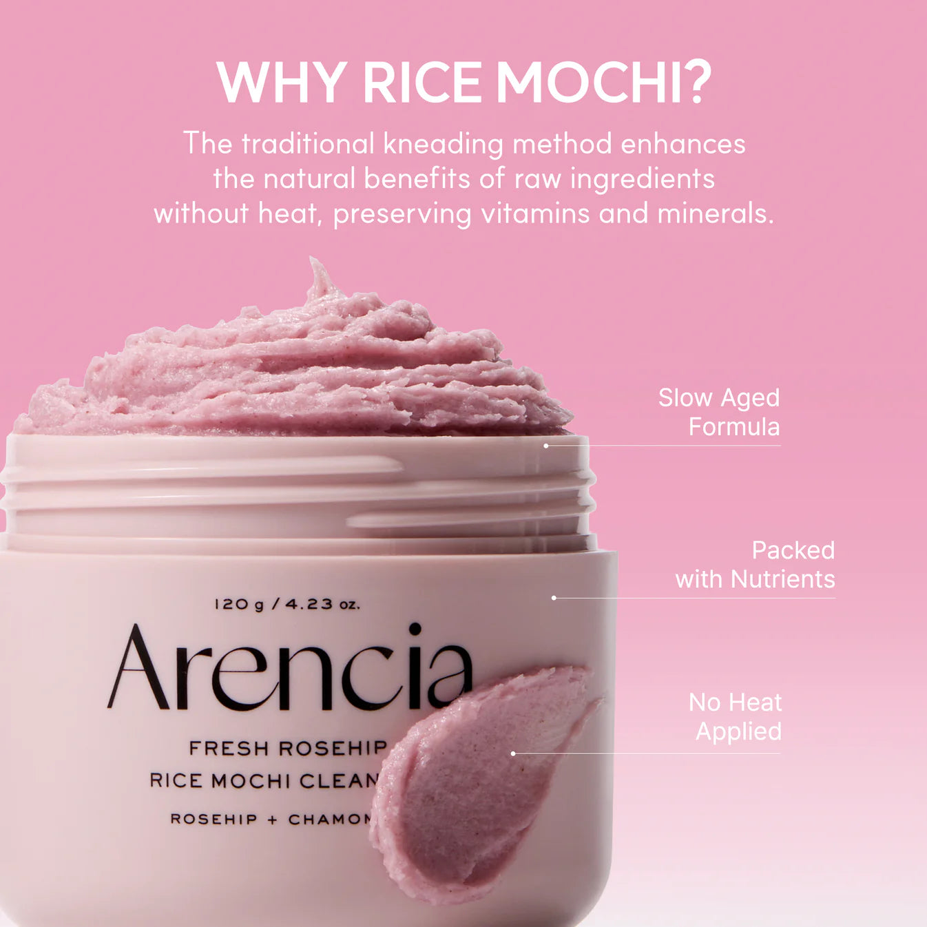 Fresh Rosehip Rice Mochi Cleanser